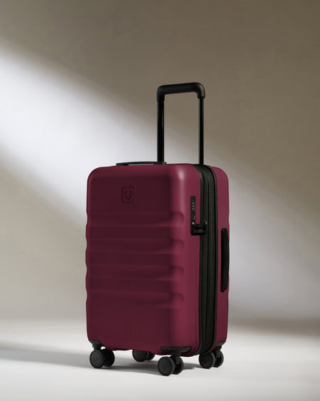 Expandable Carry-on Luggage Set in Heather Purple - Icon Stripe