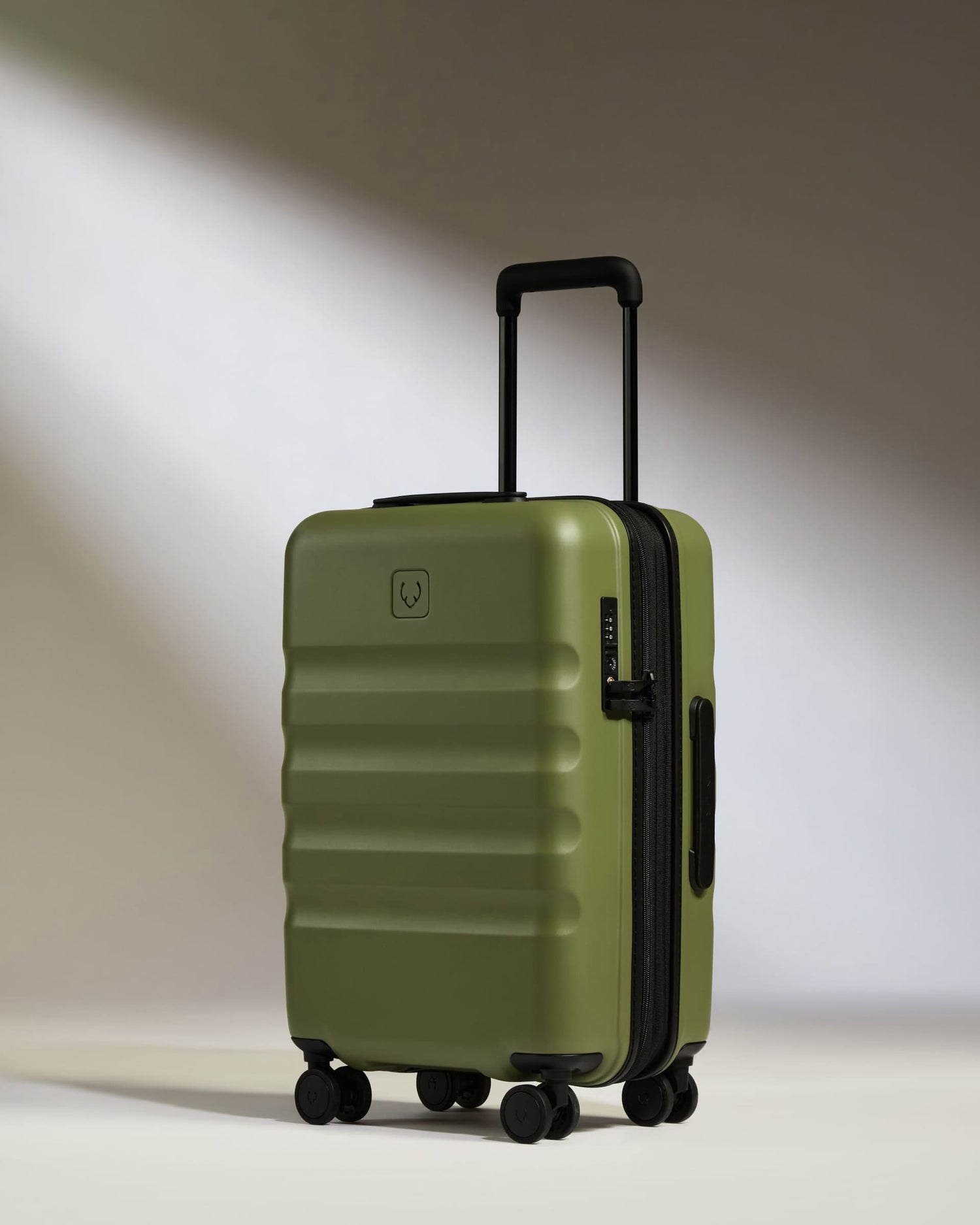 Expandable Carry-on Luggage in Fern Green - Icon Stripe