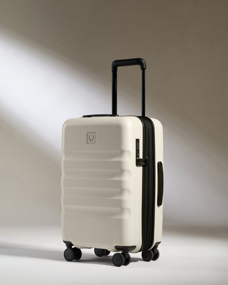 Expandable Carry-on Luggage Set in Taupe - Icon Stripe