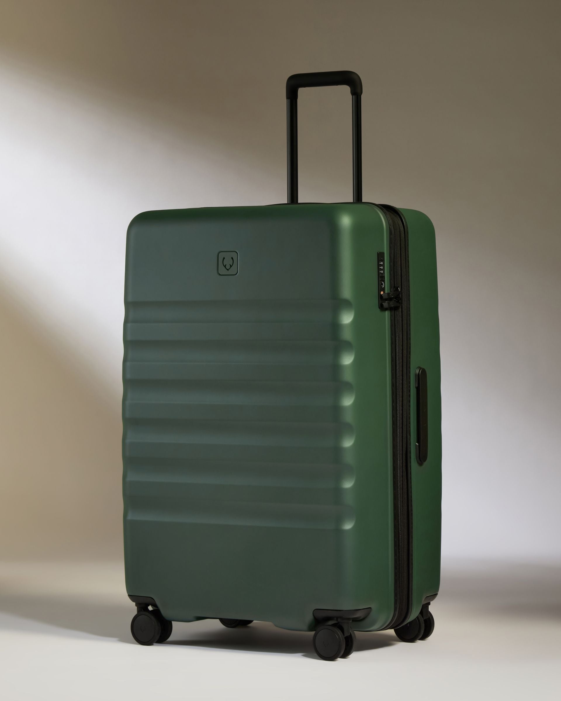 Large Suitcase in Green Icon Stripe Lightweight Hard Shell Suitcase Antler USA