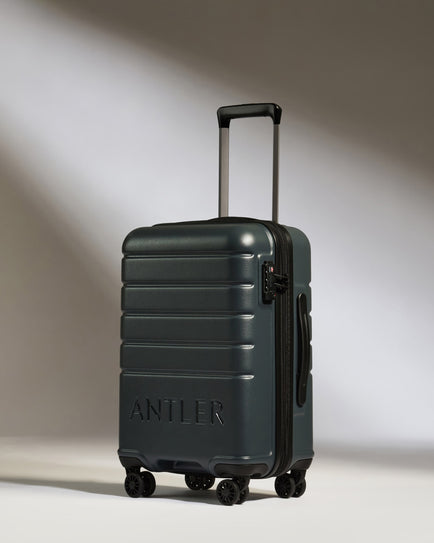 Expandable Carry-on Luggage in Granite Gray - Logo