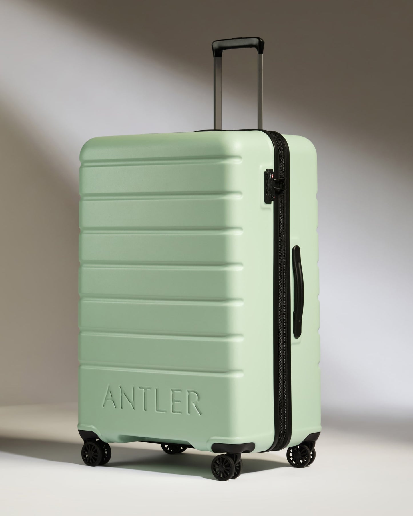 Expandable Carry-on Luggage Set in Aspen Green - Logo