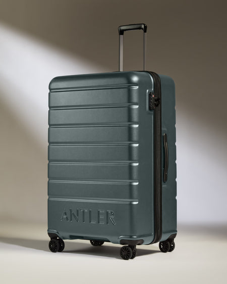 Large Luggage in Granite Gray - Logo