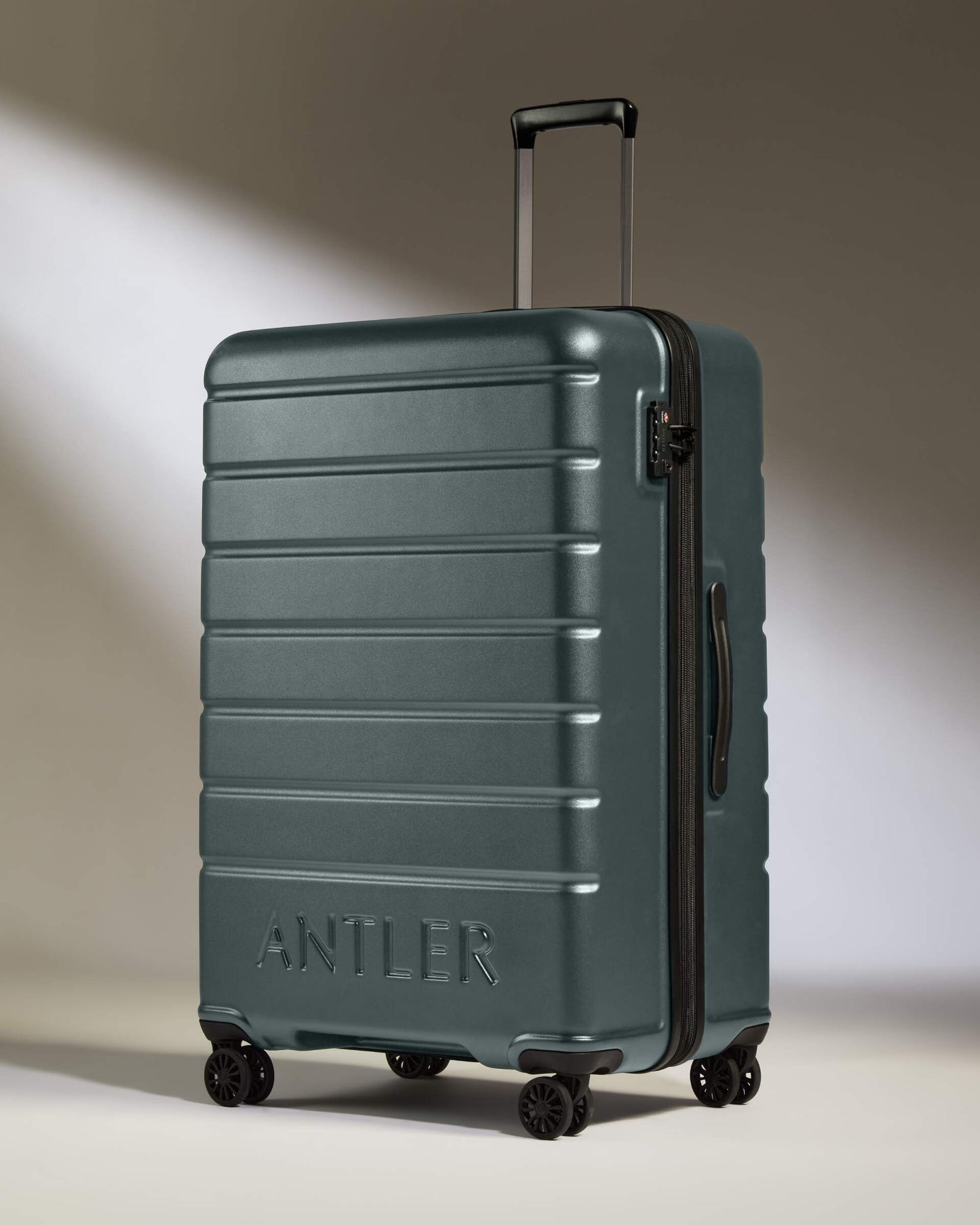 Expandable Carry-on Luggage Set in Granite Gray - Logo