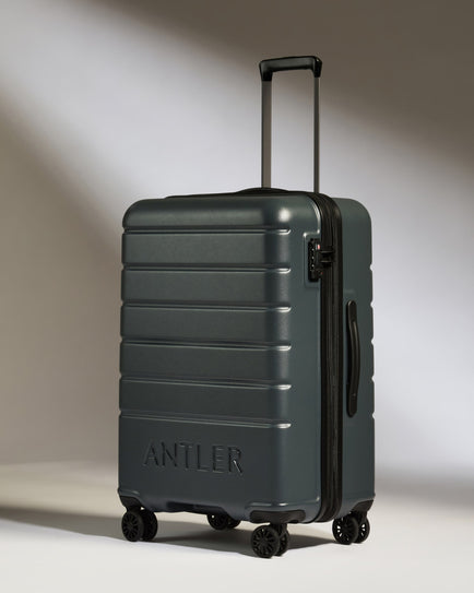 Medium Luggage in Granite Gray - Logo