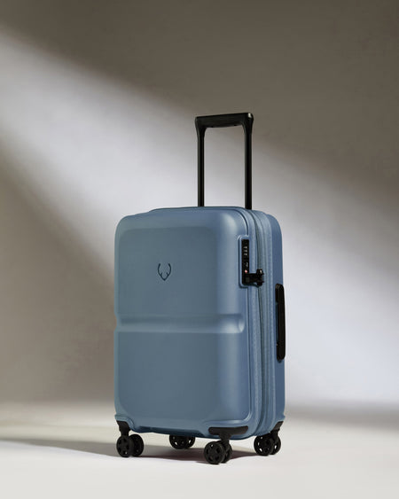 Expandable Carry-on Luggage in Cove Blue - Single Stripe