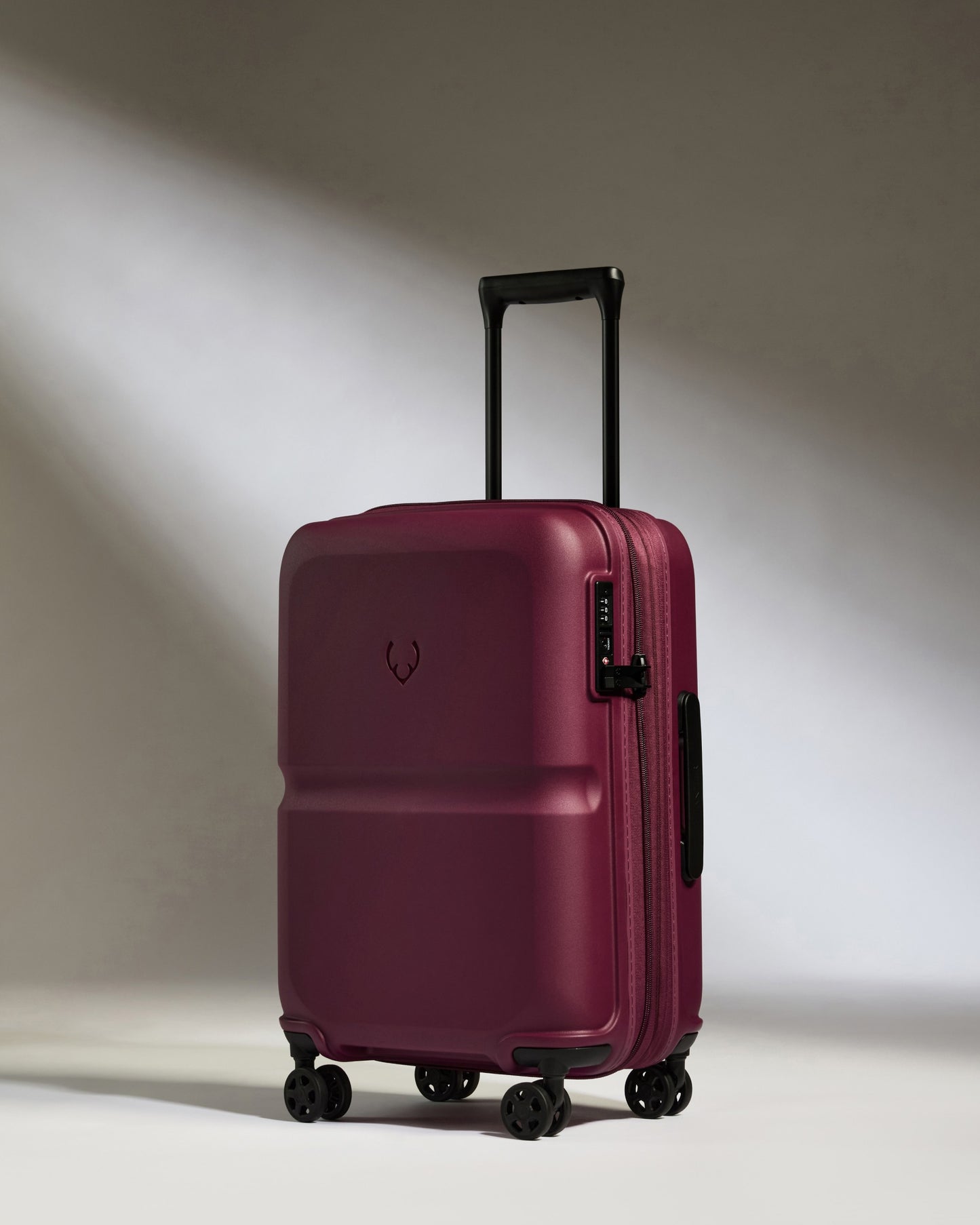 Expandable Carry-on Luggage Set in Heather Purple - Single Stripe