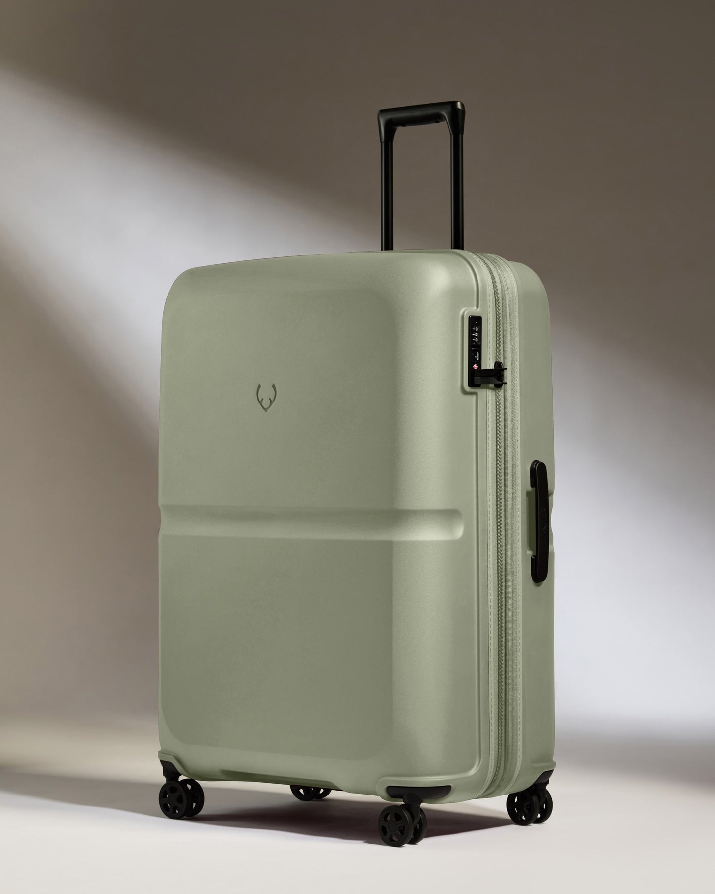 Expandable Carry-on Luggage Set in Clover Green - Single Stripe