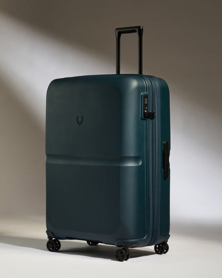 Large Luggage in Indigo Blue - Single Stripe