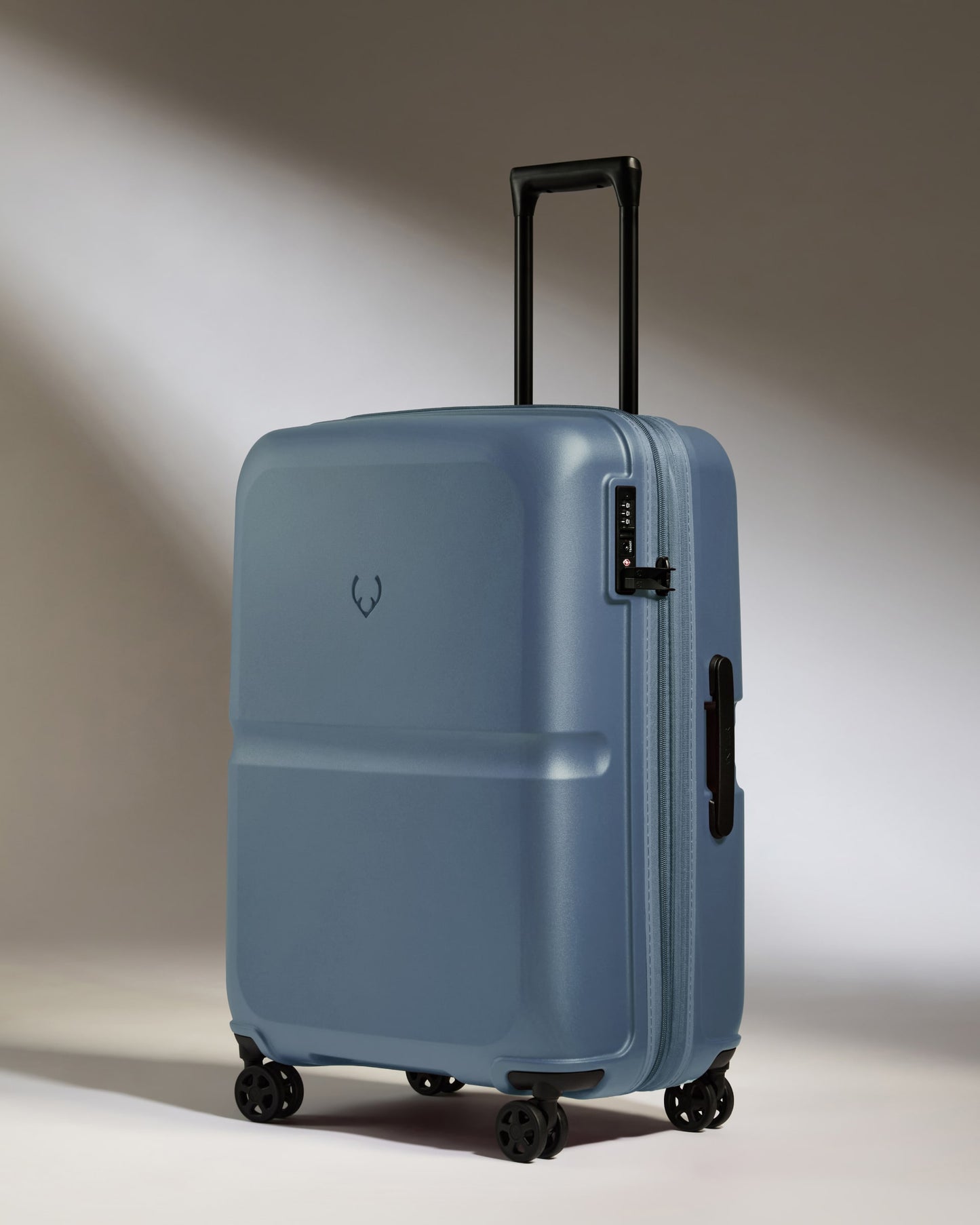 Expandable Carry-on Luggage Set in Cove Blue - Single Stripe