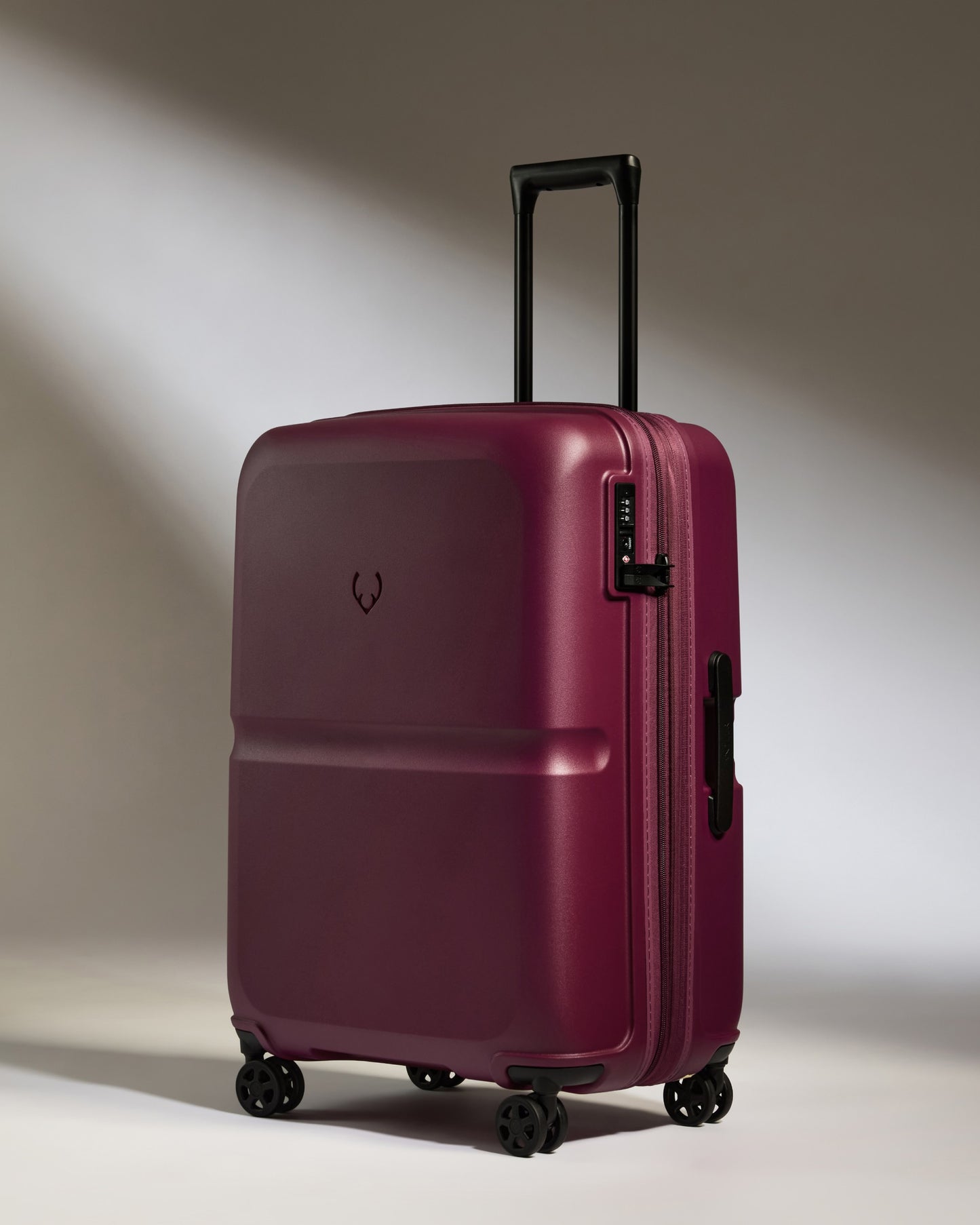 Expandable Carry-on Luggage Set in Heather Purple - Single Stripe