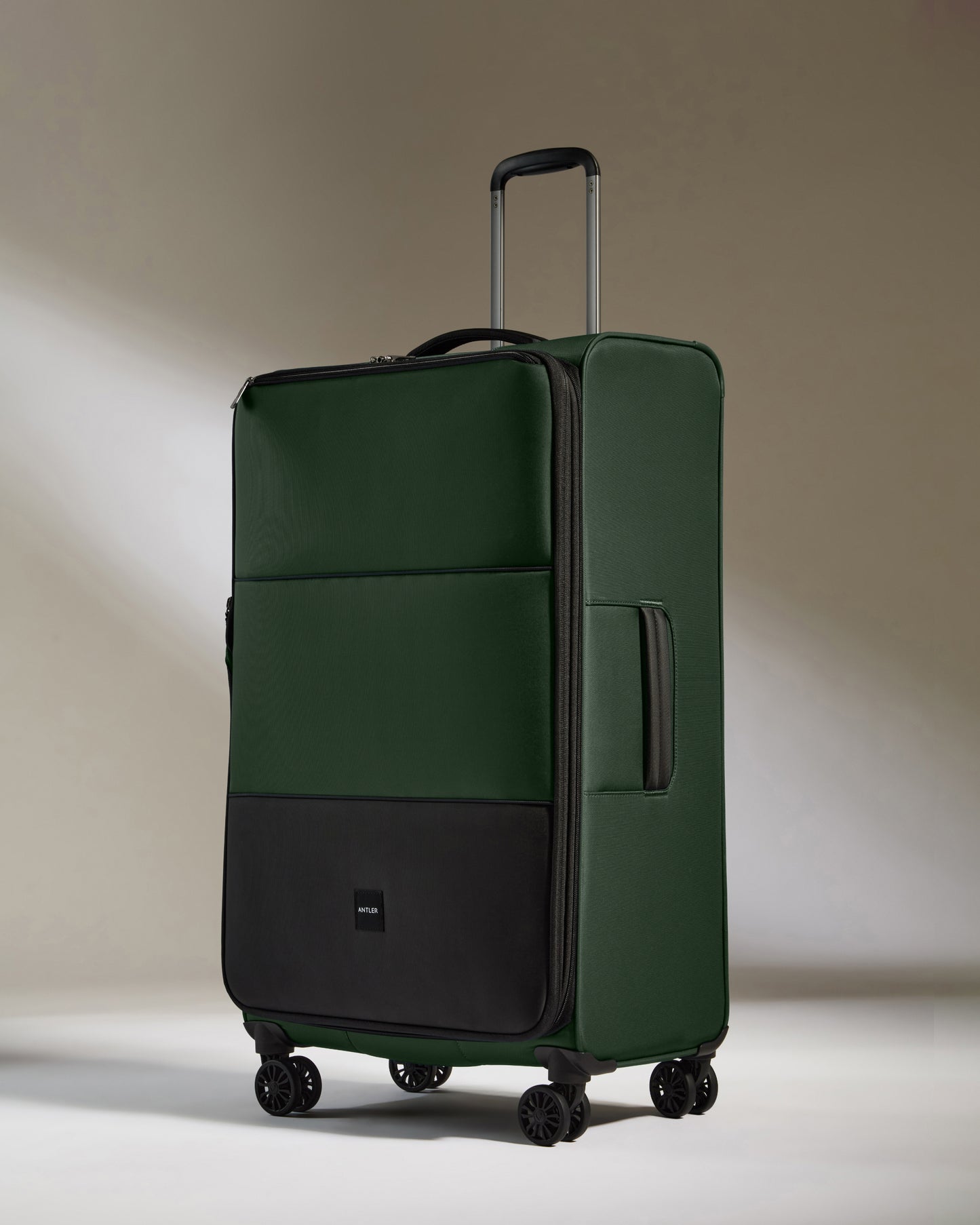 Lightest Expandable Carry-on Luggage Set in Antler Green - Soft Stripe