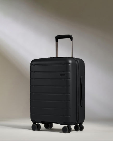 Expandable Carry-on Luggage in Midnight Black - Stamford 2.0