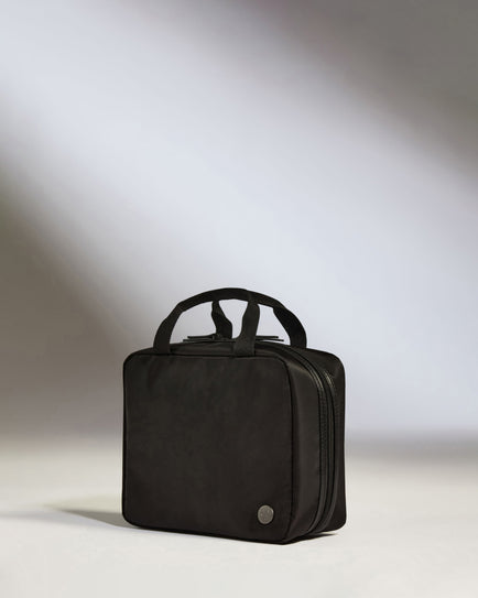 Hanging Toiletry Bag in Black - Chelsea