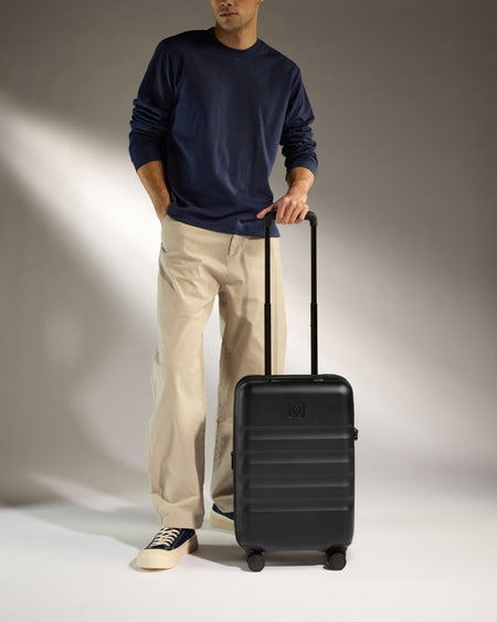 Expandable Carry-on Luggage in Black - Icon Stripe