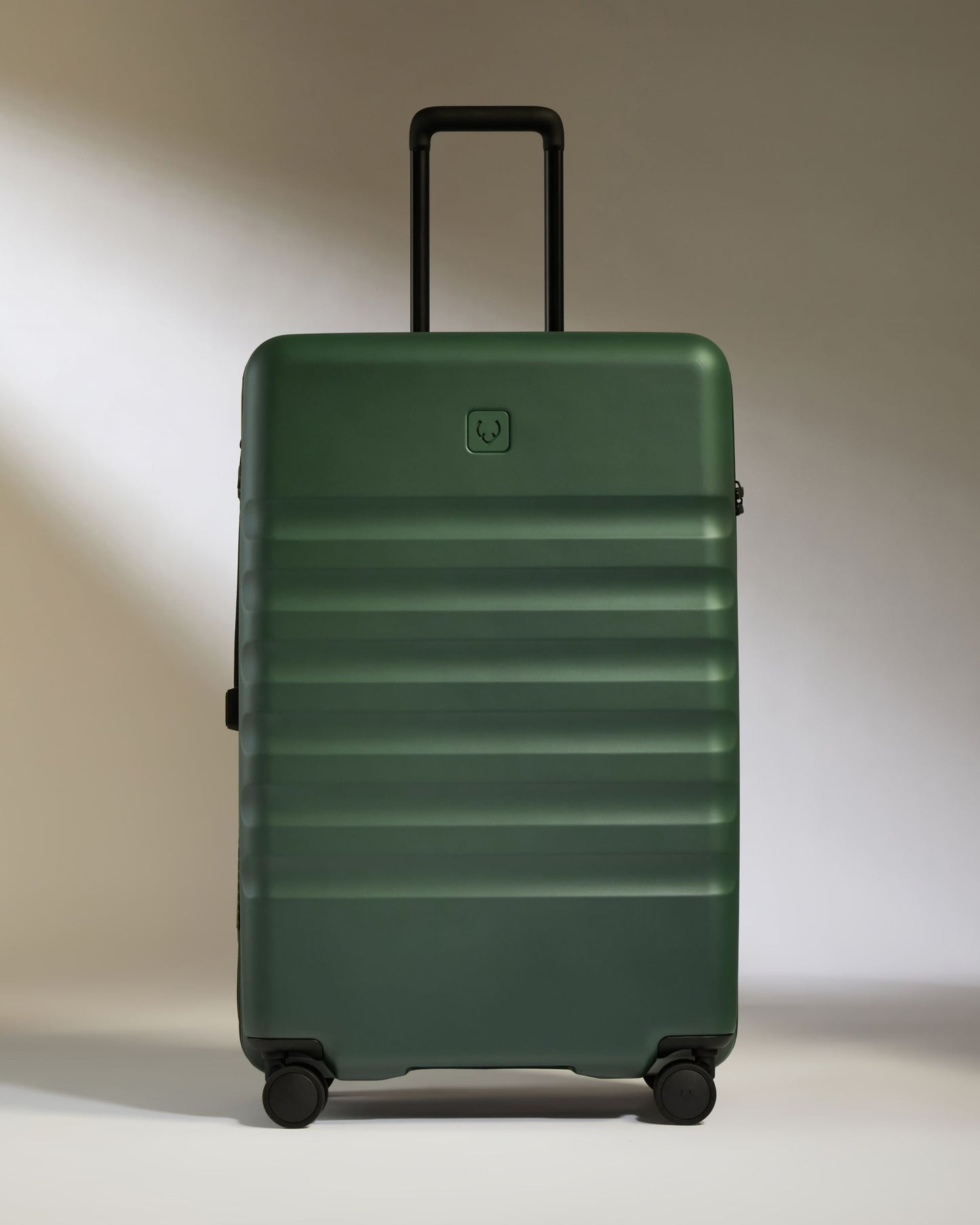 Large Carry-on Luggage Set in Antler Green - Icon Stripe