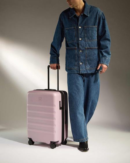 Medium Luggage in Moorland Pink - Icon Stripe