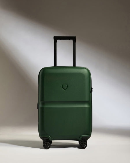 Expandable Carry-on Luggage in Antler Green - Single Stripe