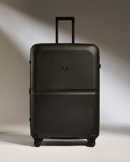 Large Luggage in Black - Single Stripe