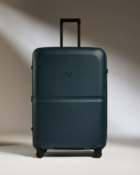 Large Luggage in Indigo Blue - Single Stripe