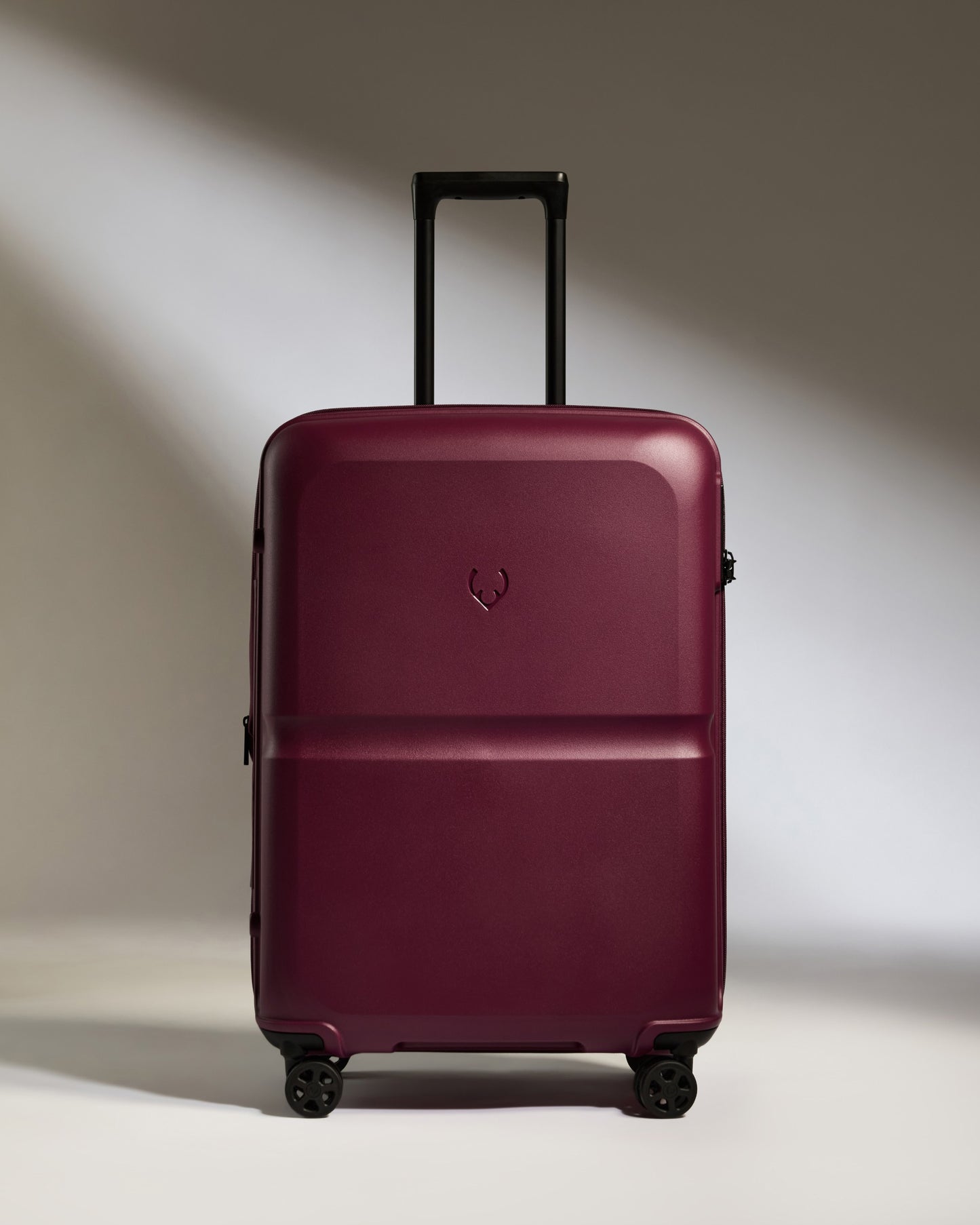 Medium Luggage in Heather Purple - Single Stripe