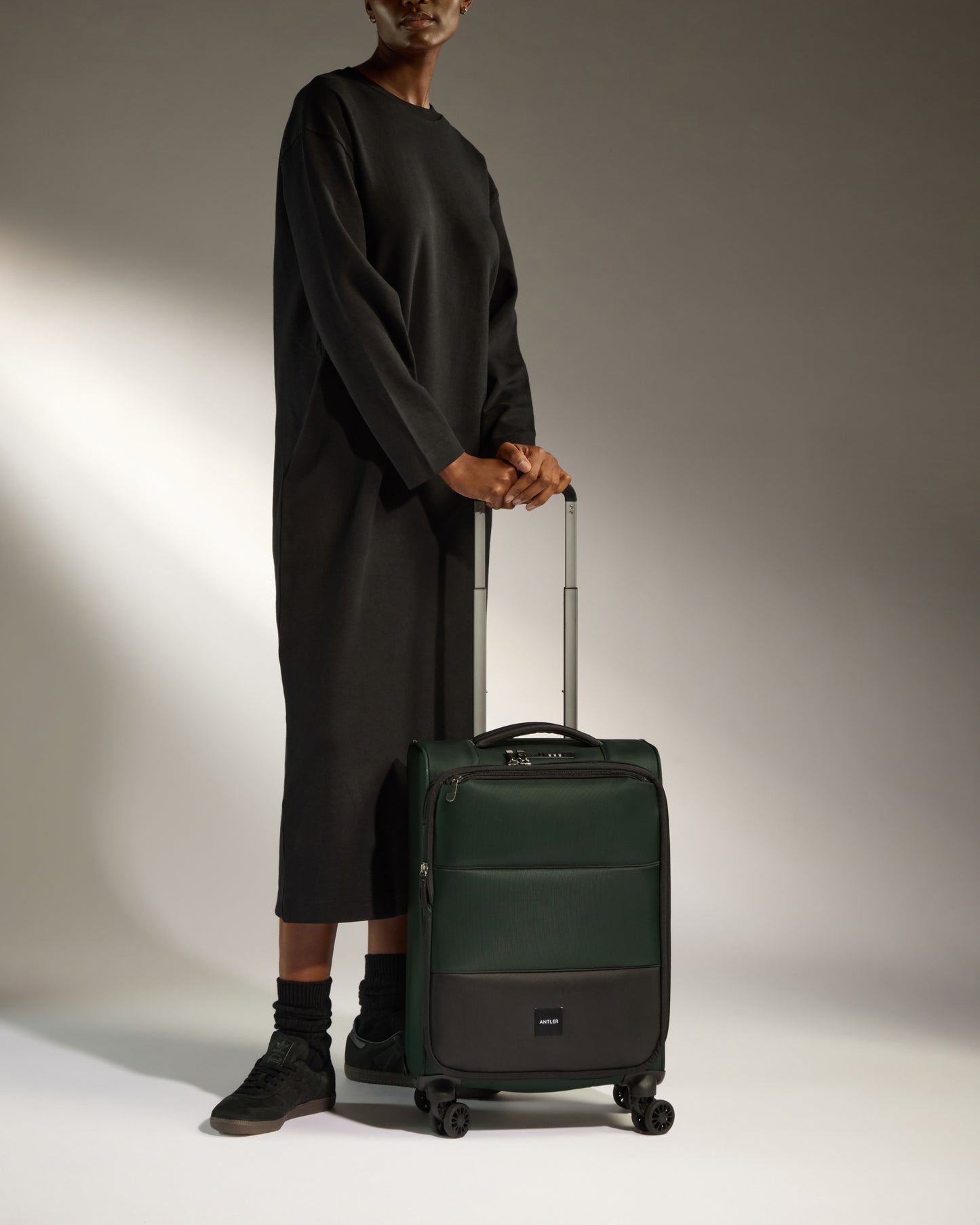 Lightest Expandable Carry-On in Antler Green - Soft Stripe