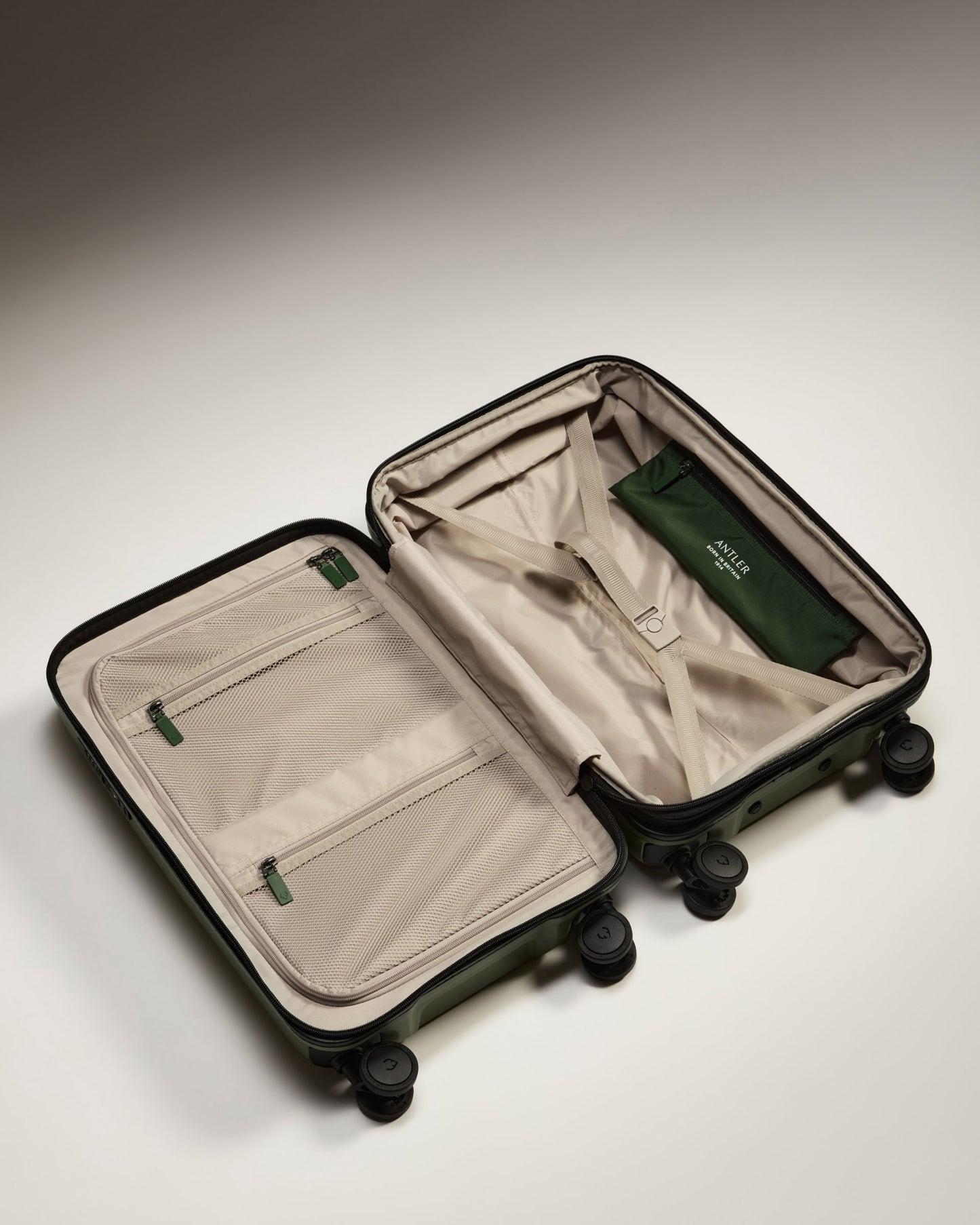 Expandable Carry-on Luggage in Fern Green - Icon Stripe