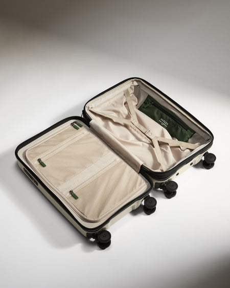 Expandable Carry-on Luggage in Taupe - Icon Stripe