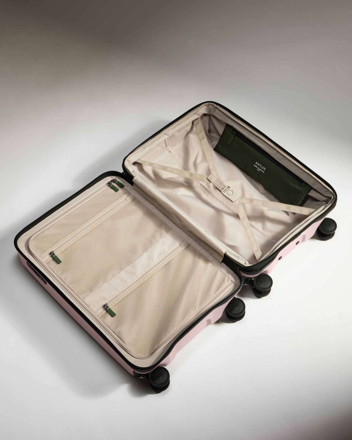 Expandable Carry-on Luggage Set in Moorland Pink - Icon Stripe