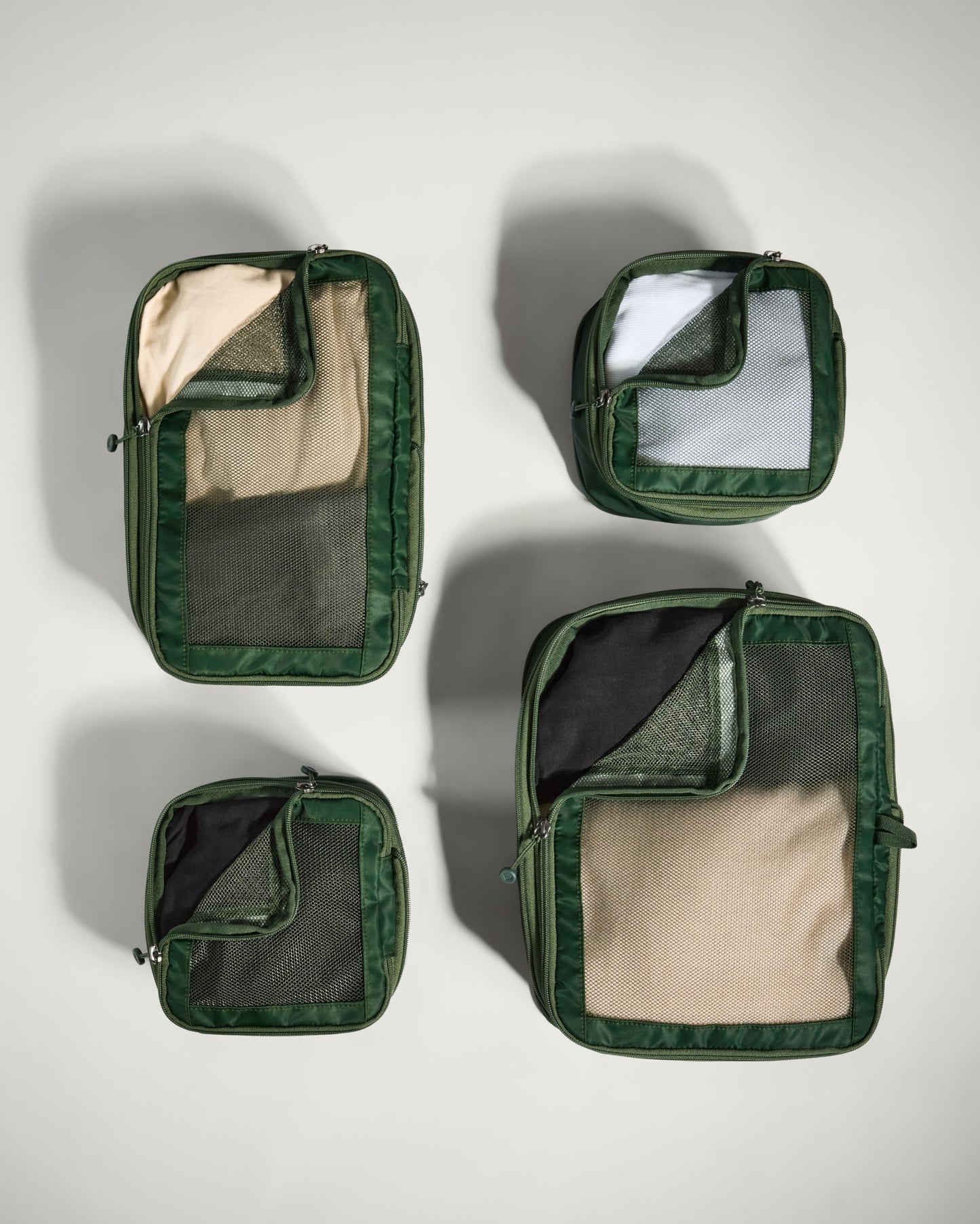 Packing Cubes in Green - Set of 4