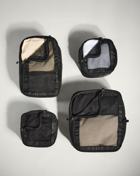 Packing Cubes in Black - Set of 4