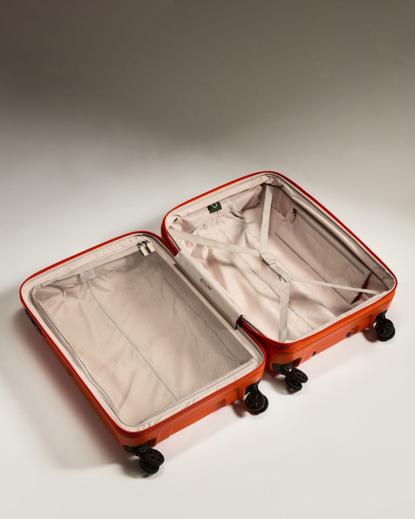 Expandable Carry-on Luggage Set in Ember Orange - Single Stripe