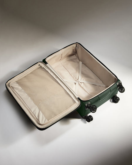 Lightest Large Suitcase in Antler Green - Soft Stripe