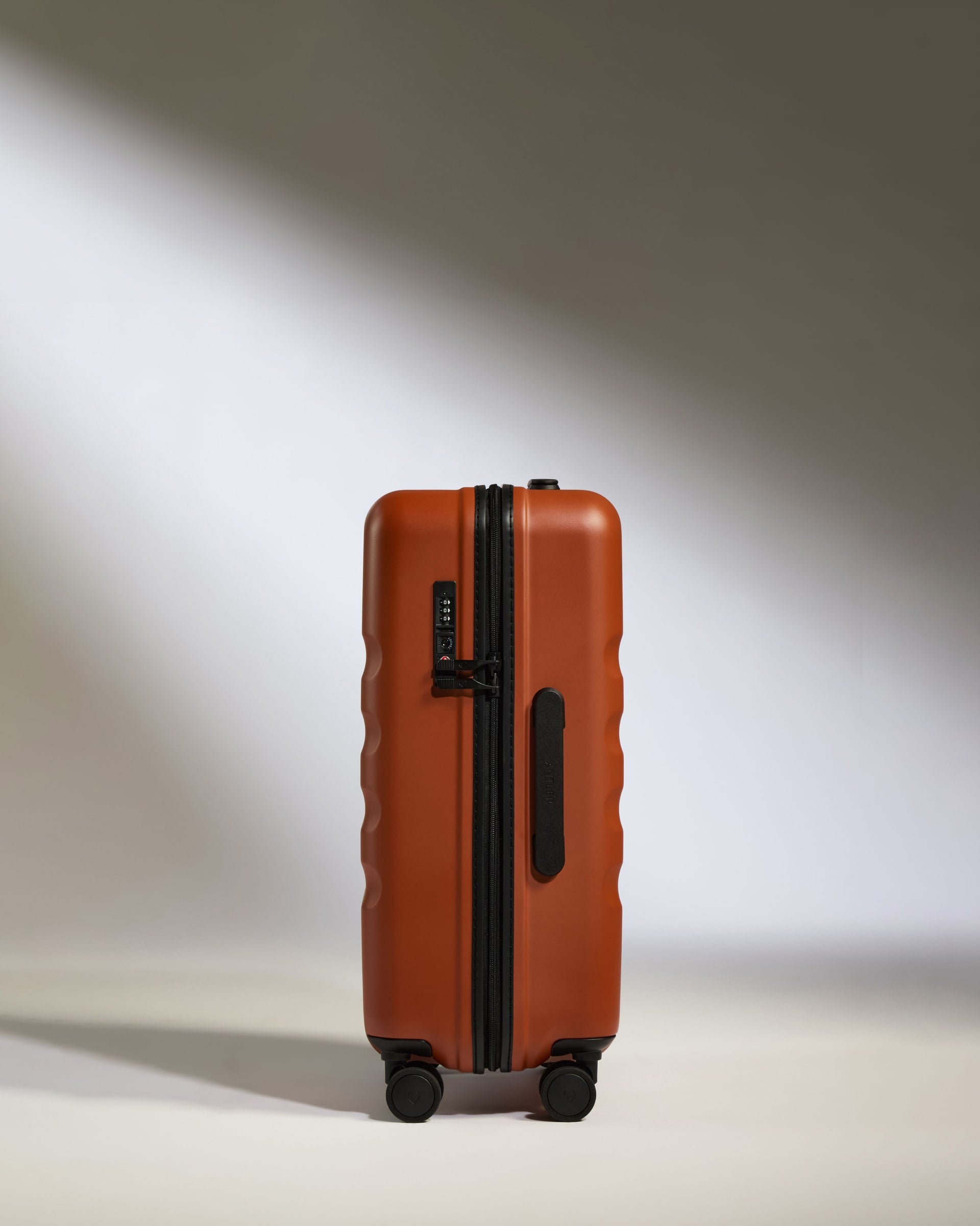 Large Carry on Luggage in Maple Red Icon Stripe