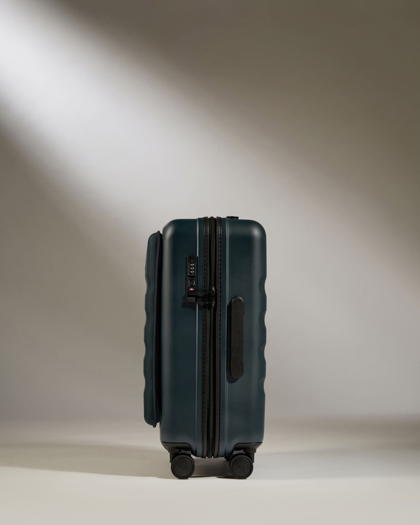 Carry-on with Pocket Luggage in Indigo Blue - Icon Stripe