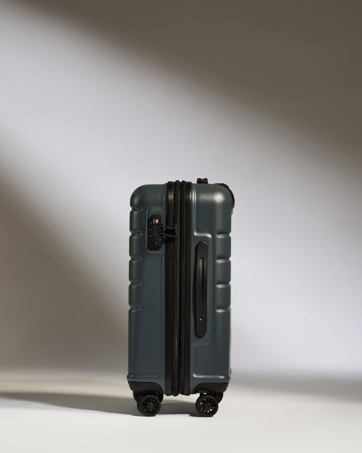 Expandable Carry-on Luggage in Granite Gray - Logo