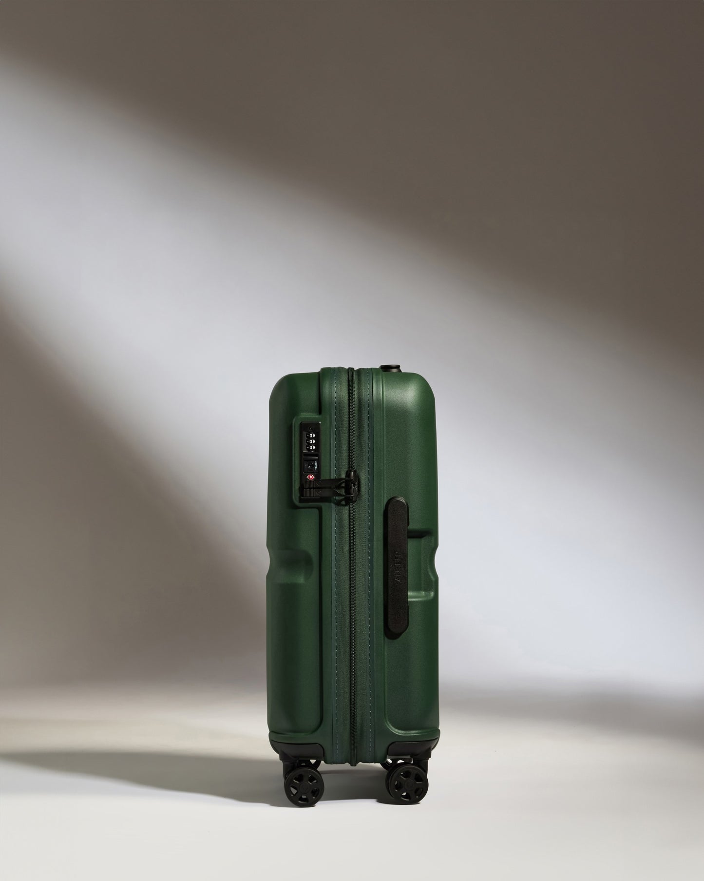 Expandable Carry-on Luggage in Antler Green - Single Stripe