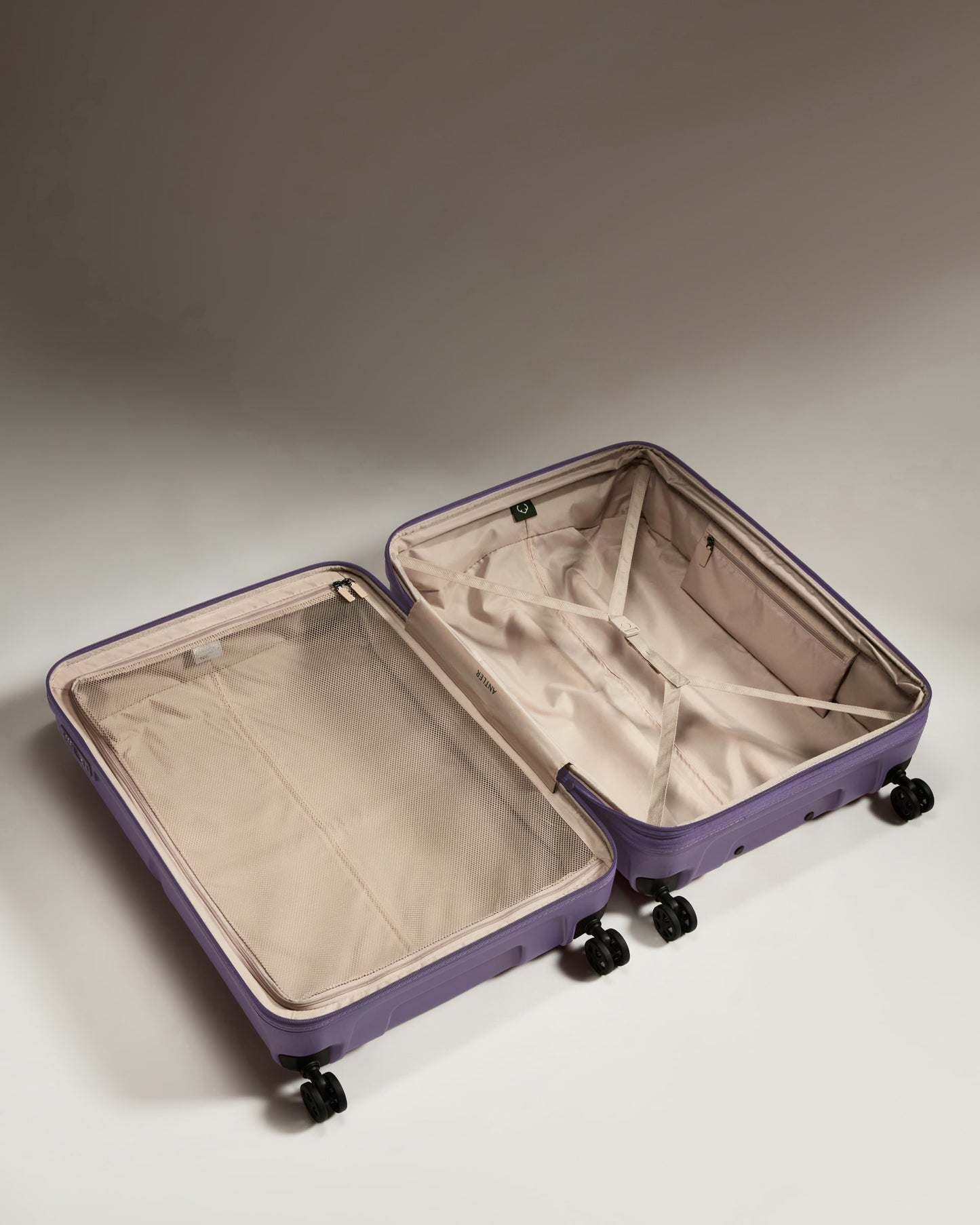 Large Luggage in Thistle Purple - Single Stripe