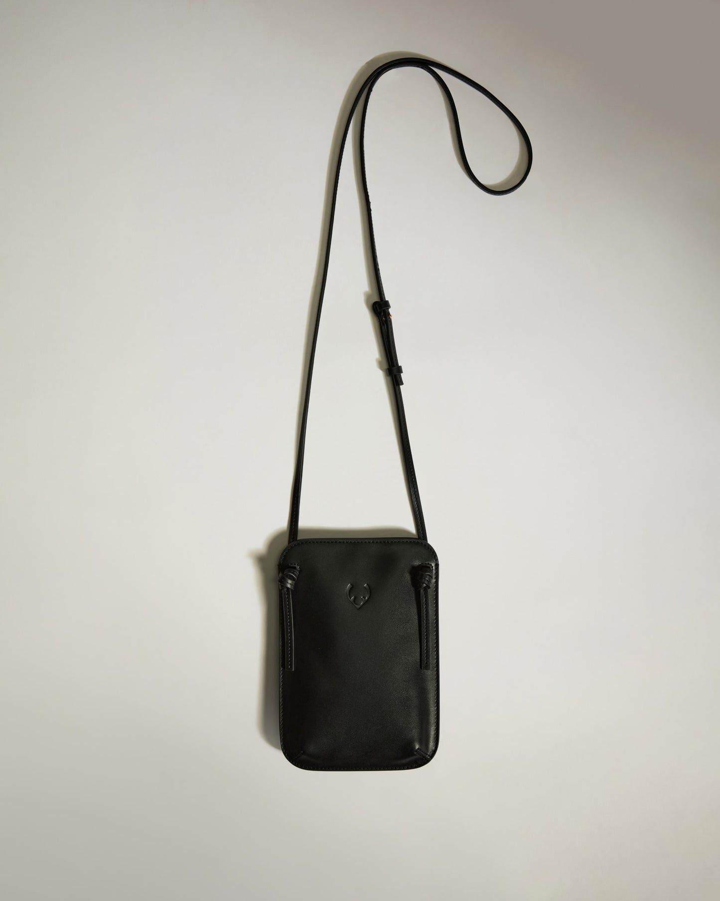 Crossbody Bag in Black Leather - 1914 Collection