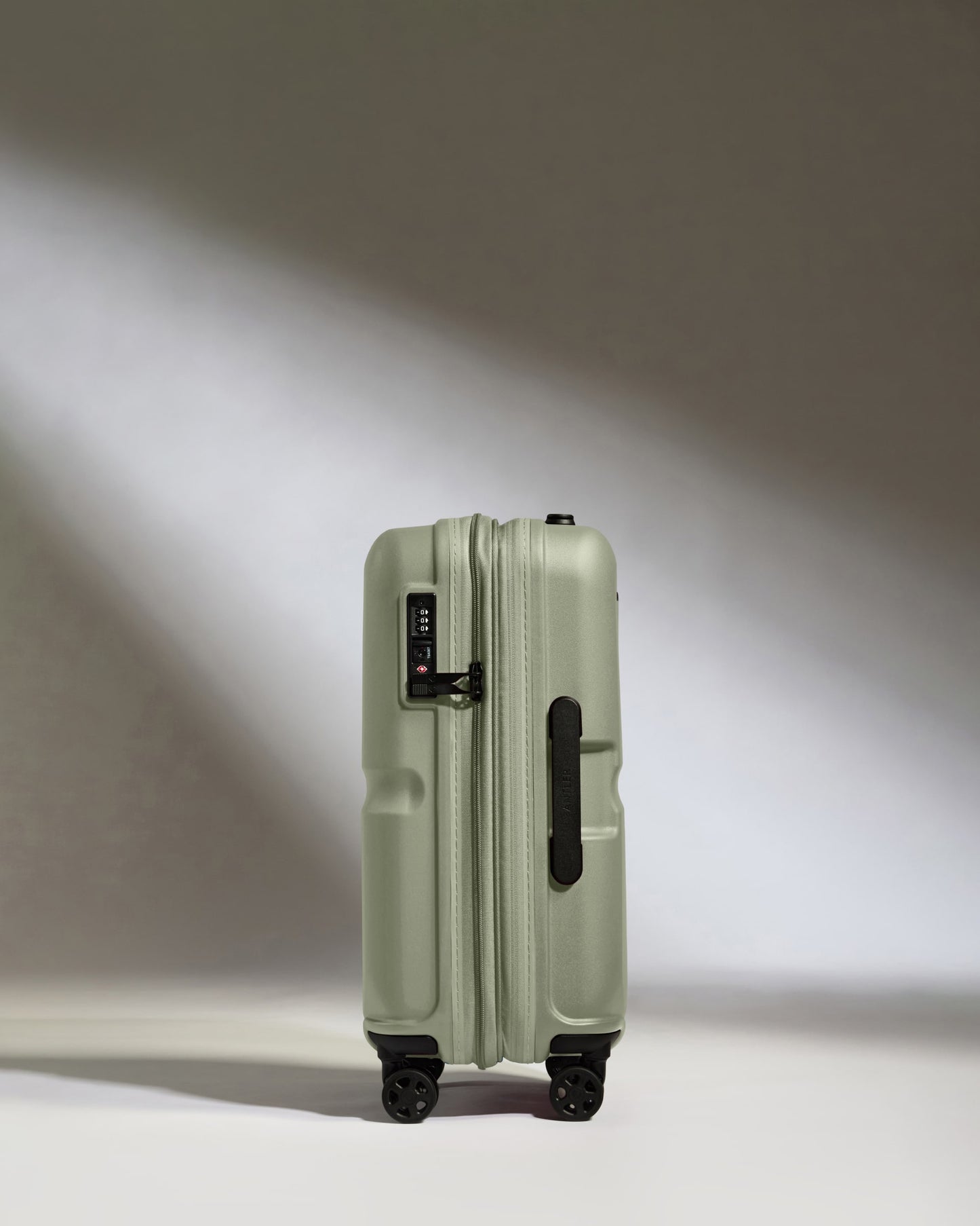 Expandable Carry-on Luggage in Clover Green - Single Stripe