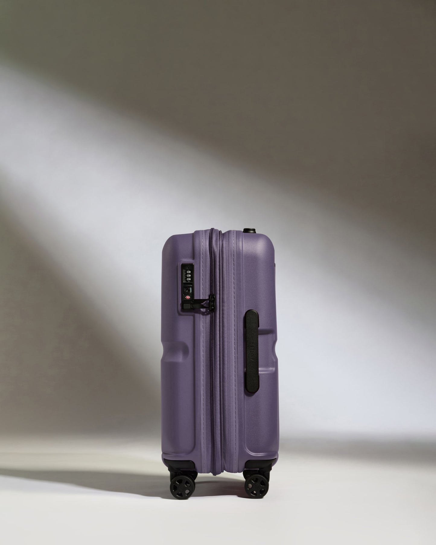 Expandable Carry-on Luggage in Thistle Purple - Single Stripe