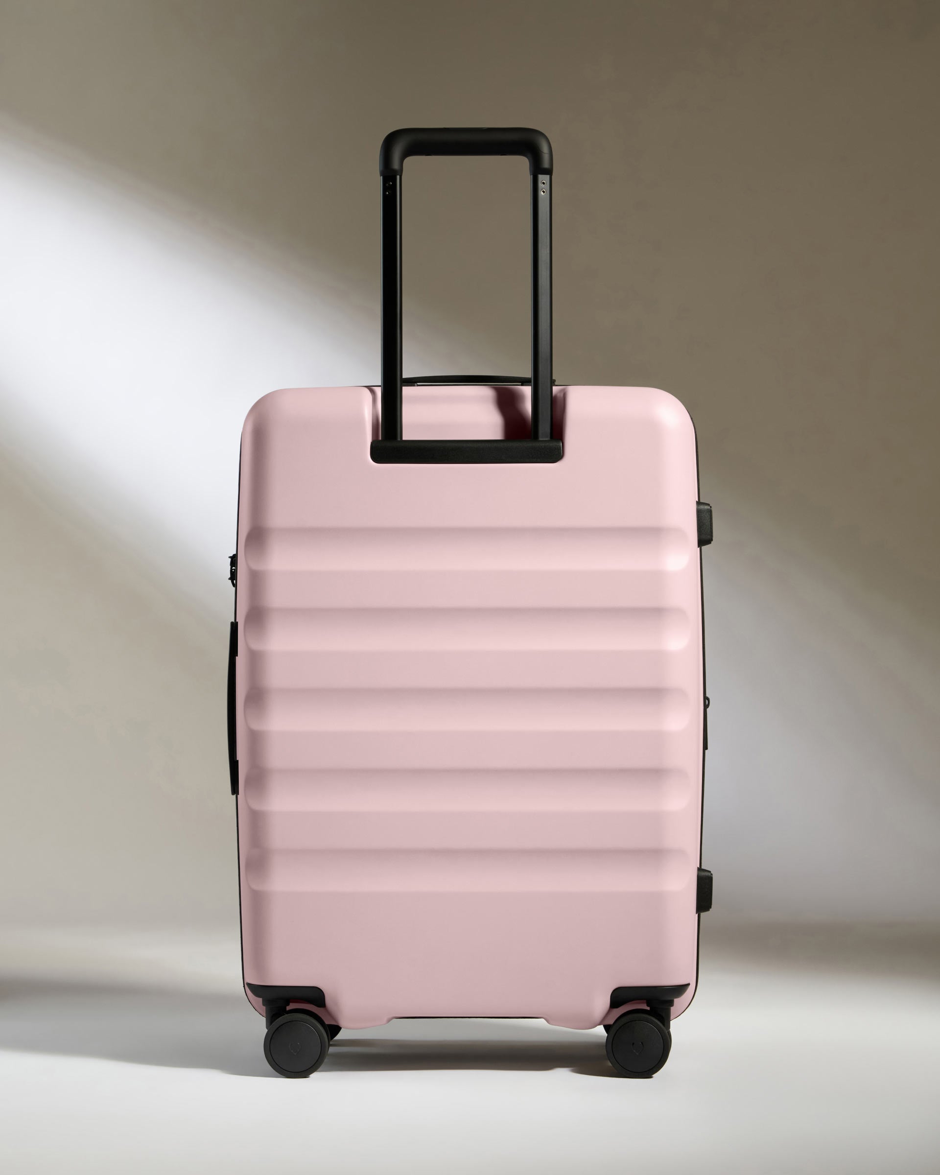 Pink hard luggage sale