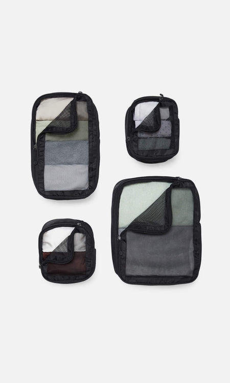 Packing Cubes in Black - Set of 4