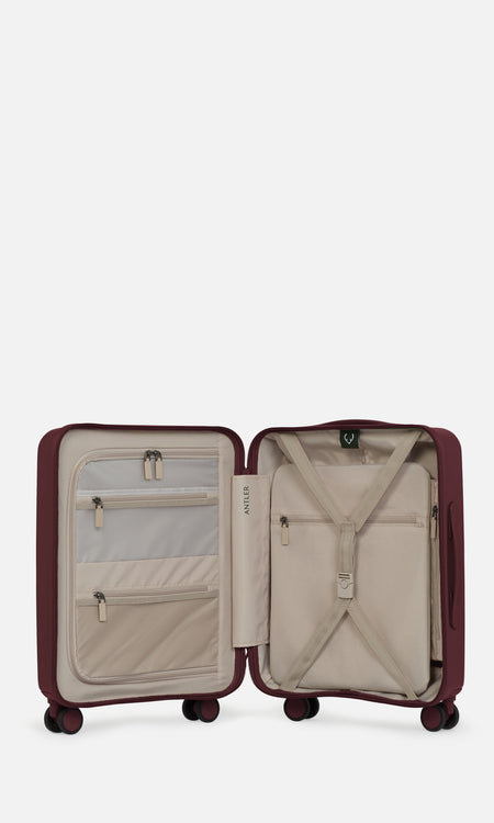 Expandable Carry-on Luggage in Berry Red - Stamford 2.0