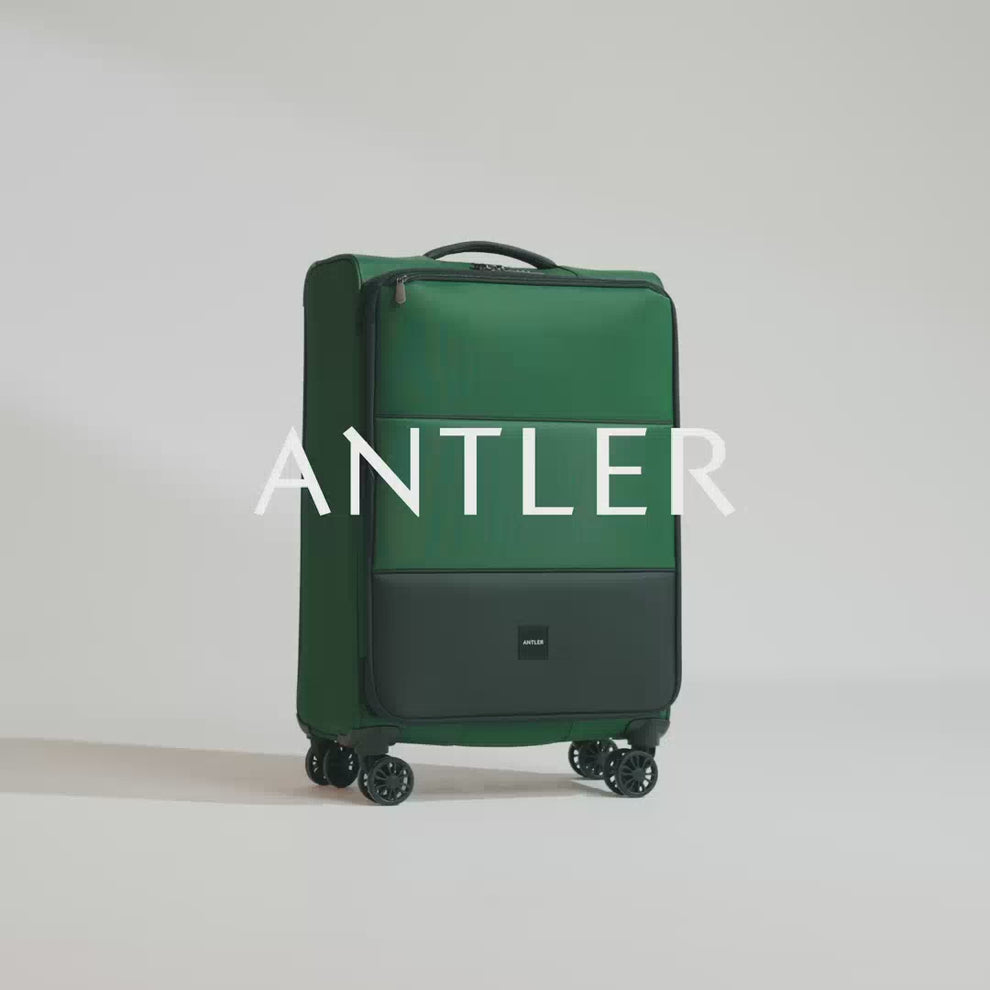 Lightest Luggage Set in Black - Soft Stripe | Soft Suitcase – Antler USA