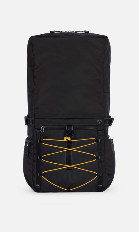 Bamburgh Roll Top Backpack in Black